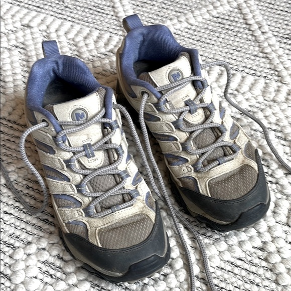 MERRELL Moab 2 Ventilator Hiking Shoes Blue Gray White Women’s Size 9 EU 40 - Picture 2 of 13